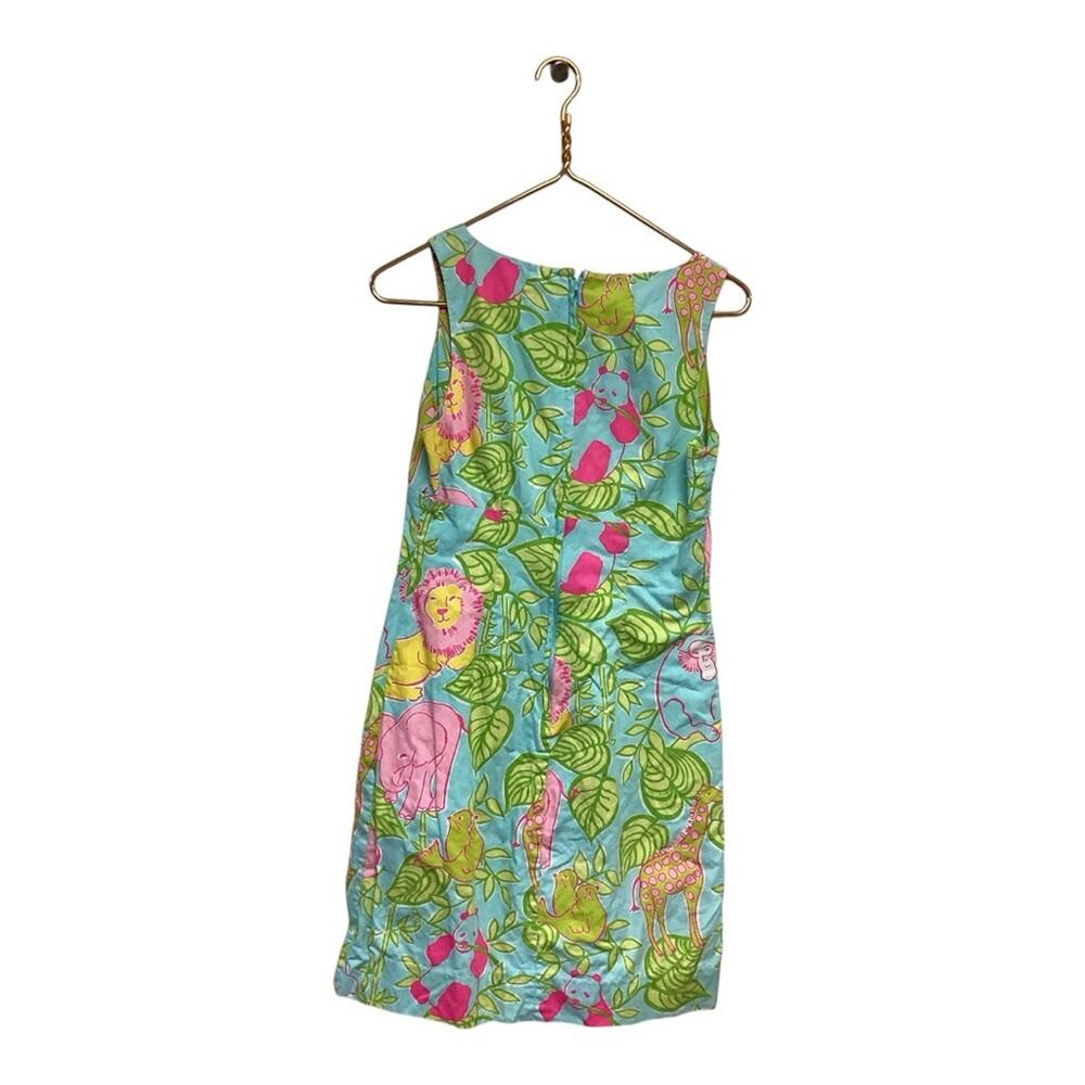VTG Lilly Pulitzer Kolala  Lion Animal Print 100% Cotton Sundress 6 - Picture 2 of 4